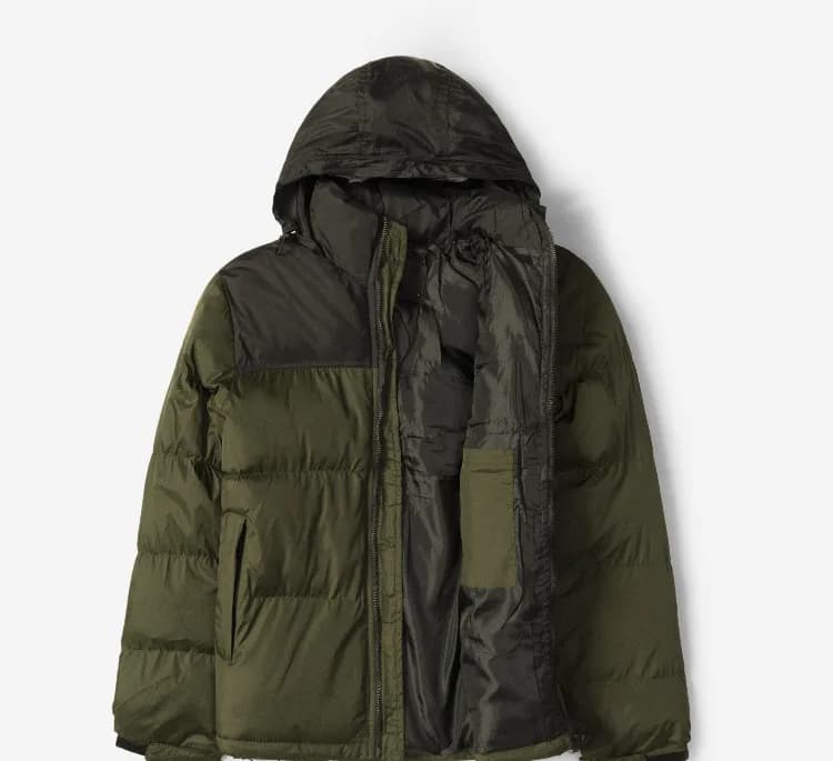کاپشن مردانه طرح The North Face مدل 16337 رنگ سبز ارتشی — تصویر ۳