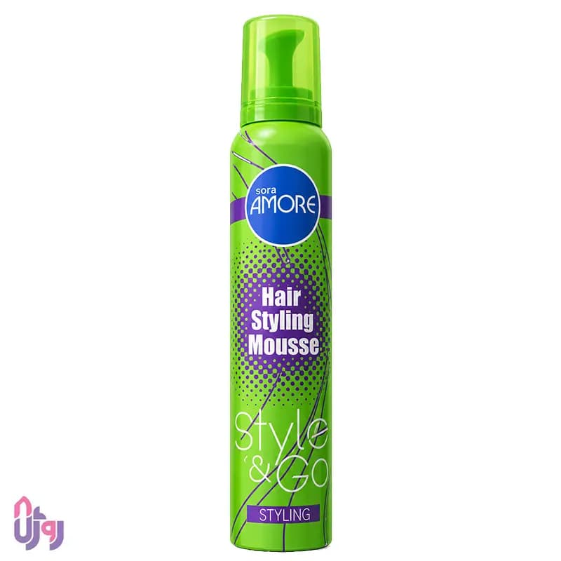 اسپری حالت دهنده مو سورا آمور Sora Amore مدل موس حالتدهنده و حجمدهنده مو Styling حجم 225 میلیلیتر — تصویر ۸