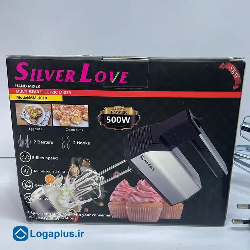 همزن برقی دستی سیلور لاو مدل MM-1019 موتور ۵۰۰ وات — تصویر ۴