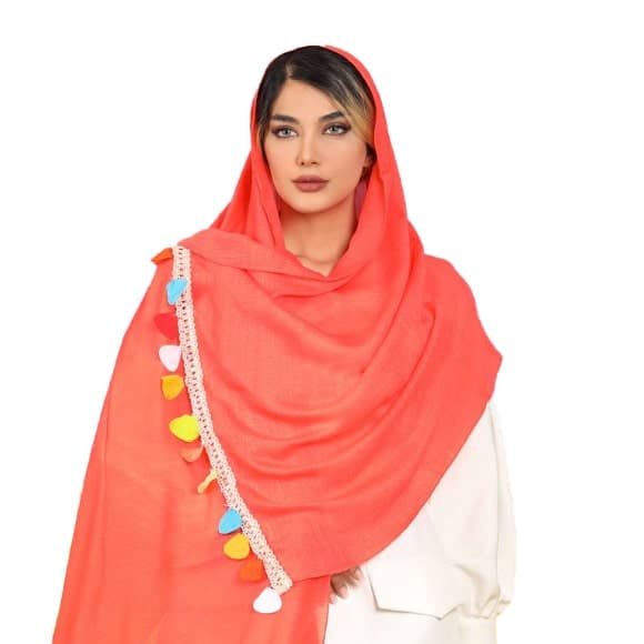 شال مزونی مجلسی طرح سنتی برگ آویزان SH-SHWLSLA