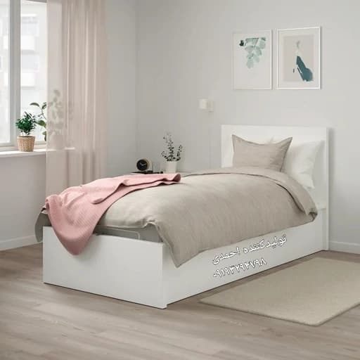 تخت خواب تک نفره کلاسیک ساده زیبا مبلمان فرنا مدل 1145220
