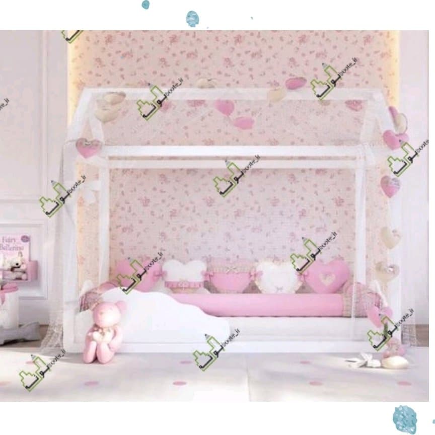 کلبه تخت کودک شیک مونته سوری با باربری ارسال میشه.سایز 130در 70 مبلمان فرنا مدل 1145132 — تصویر ۲