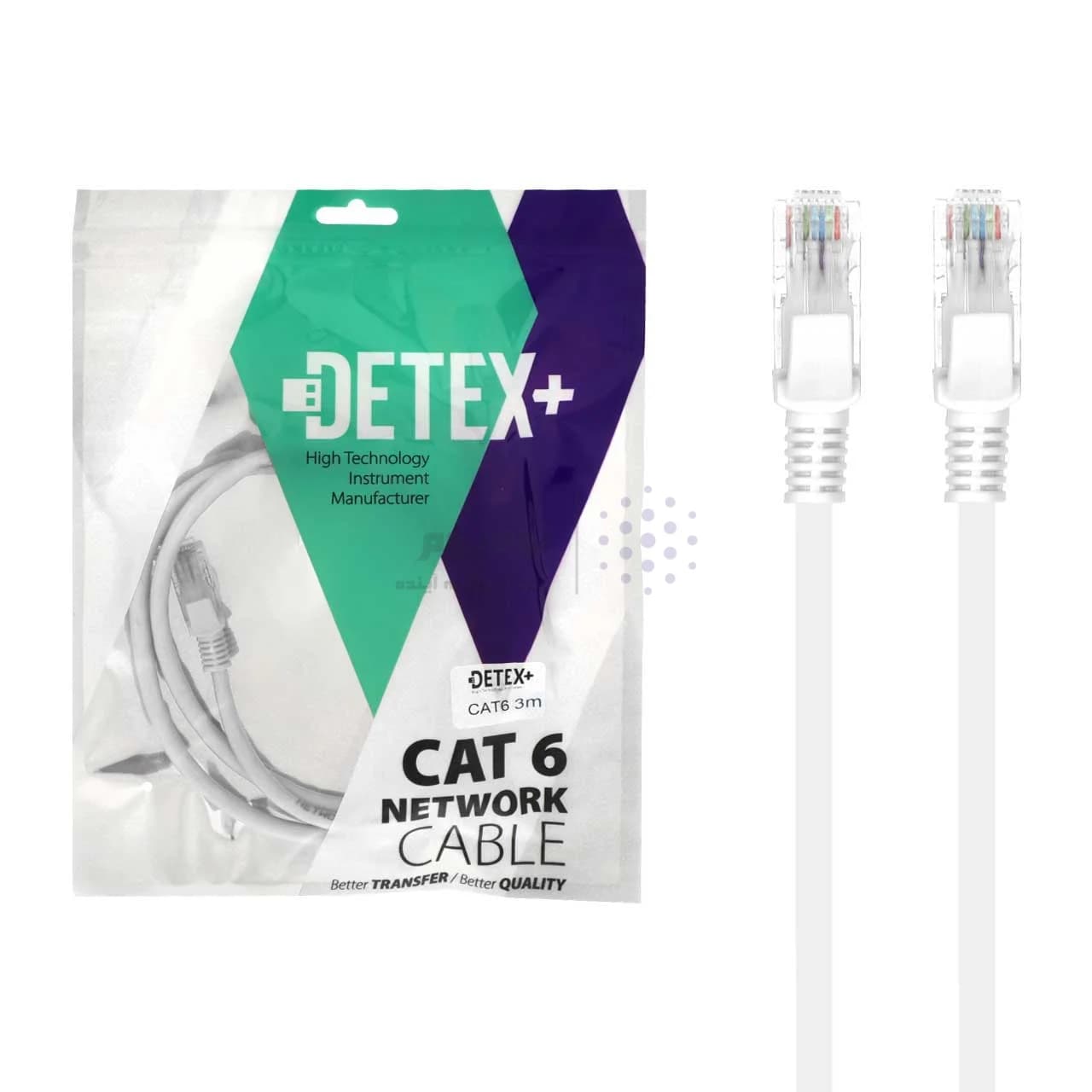 کابل شبکه 3 متری DETEX+ Cat6 — تصویر ۲