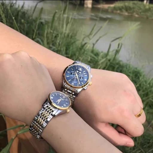 ست ساعت الوز Olevs اتوماتیک 6633 مردانه و 6602 زنانه — تصویر ۶
