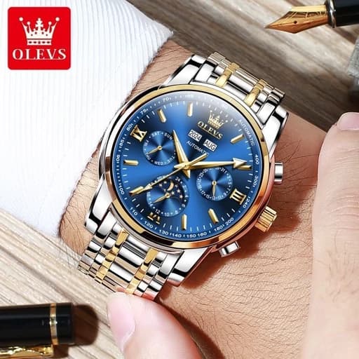 ساعت مچی مردانه نبضی اورجینال برند الوز olevs 6633