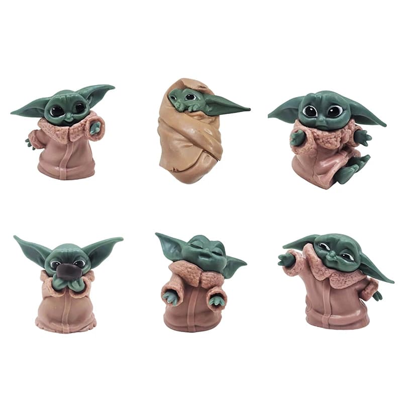 فیگور بیبی یودا و ماندلورین سری جنگ ستارگان (استار وارز) Starwars مجموعه 10 عددی — تصویر ۲