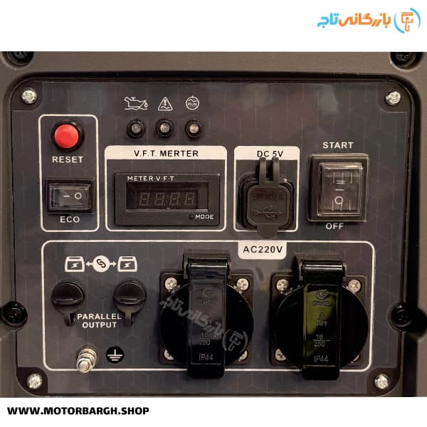 موتور برق بنزینی آگرو 3.5 کیلووات مدل AG3800ISE تک فاز اینورتری سایلنت به همراه ویدیو معرفی — تصویر ۲
