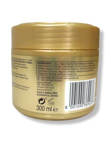 ماسک مو کراتین نرم کننده و ابریشمی کننده پنتن Pantene Pro-V Glatt and Seidig Keratin Reconstruct Hair Mask — تصویر ۲