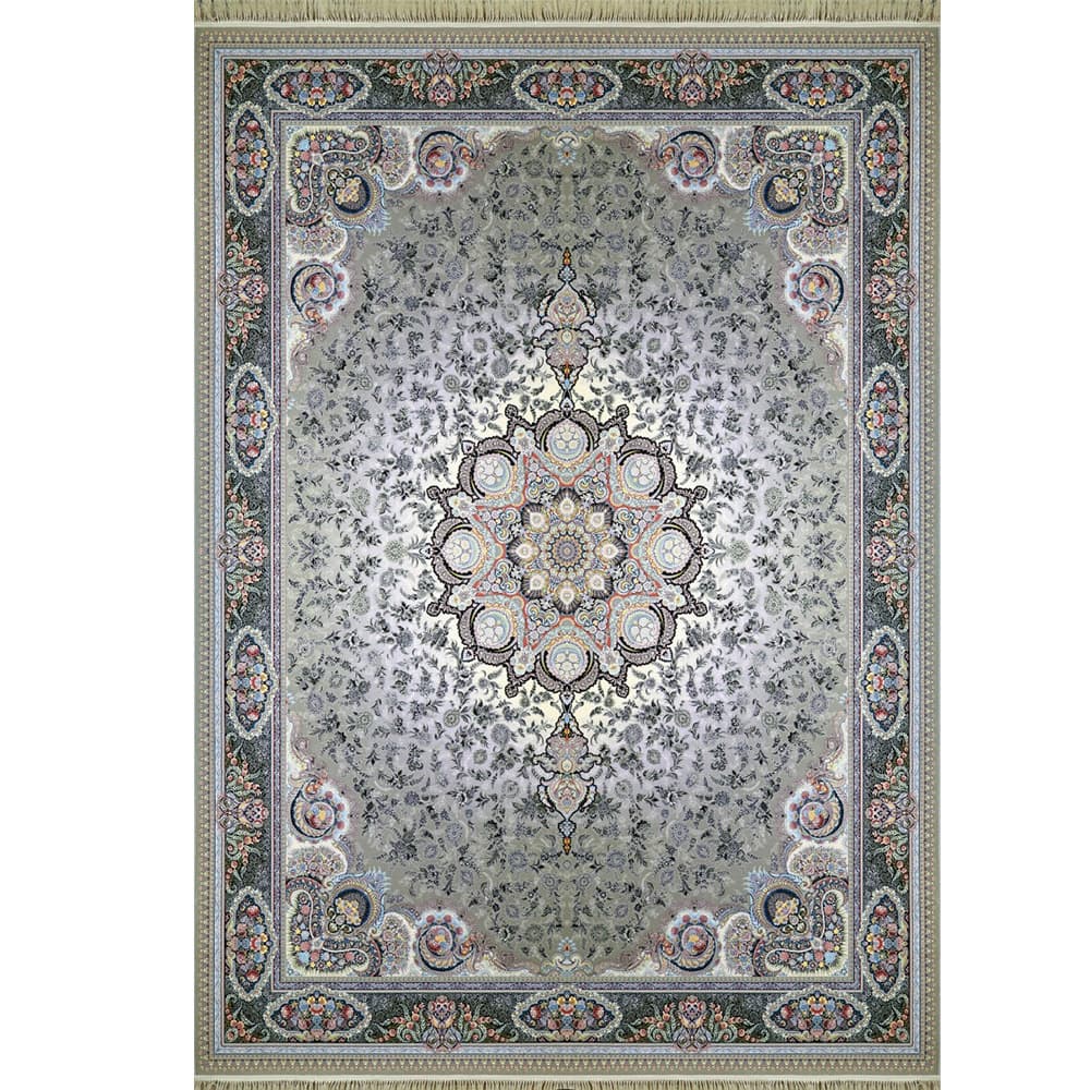 طرح پالادینیوم ترمه ای فرش ماشینی 1200 شانه کاشان