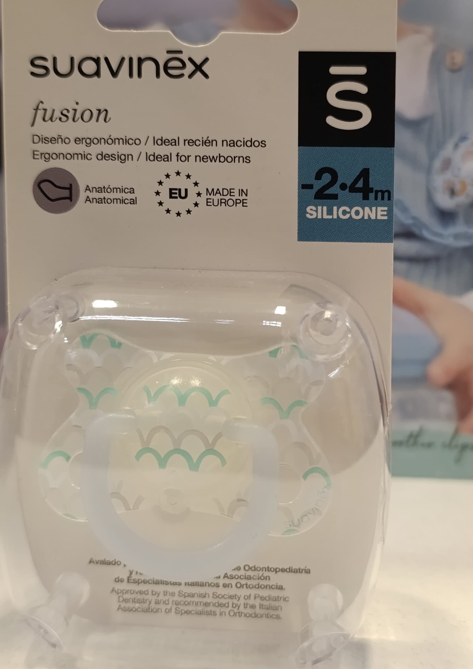 پستانک ارتودنسی نوزاد نارس سواوینکس اسپانیا سایز -2 تا 4 ماهگی suavinex