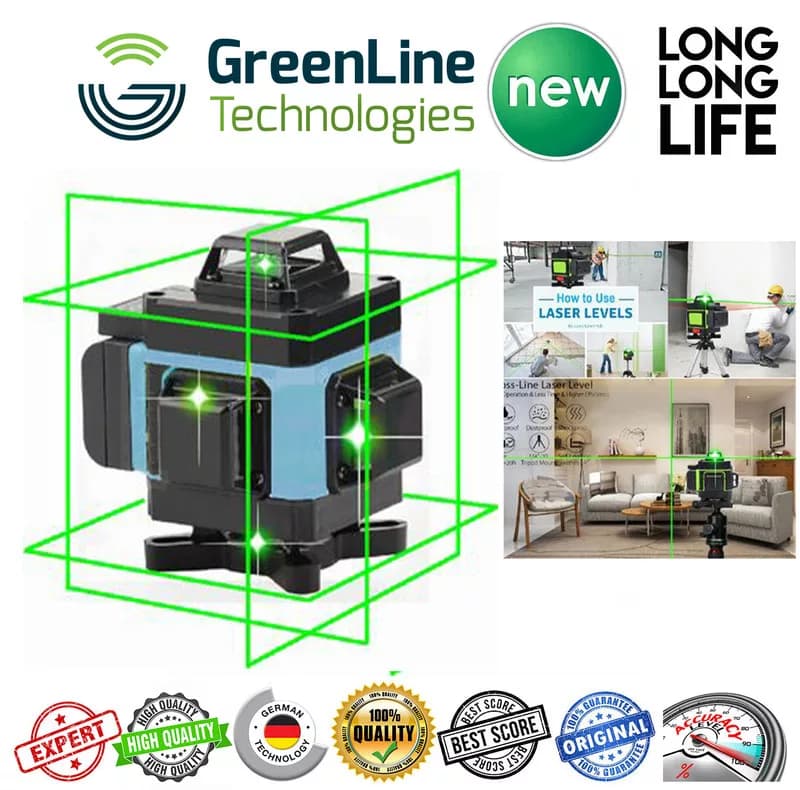 تراز لیزری ماکیتا مدل نور سبز 16 لاین کد 360-LB-3BOX — تصویر ۵