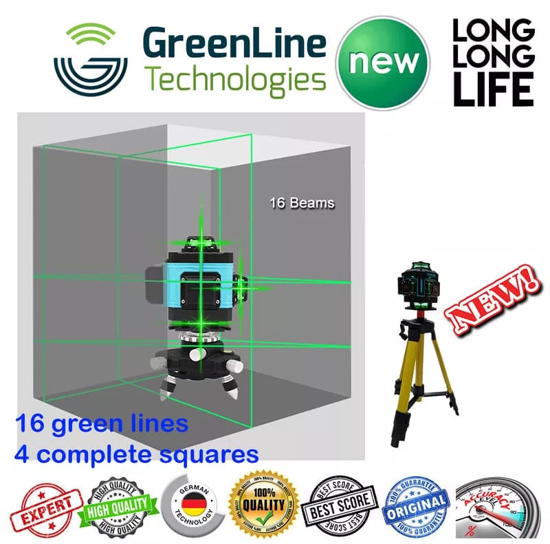 تراز لیزری ماکیتا مدل نور سبز 16 لاین کد 360-LB-3BOX — تصویر ۲