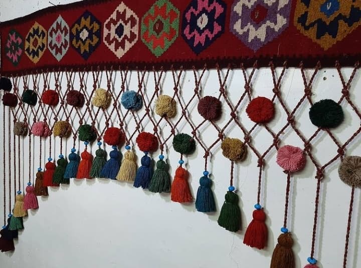 سردری گلیمی پشمی کد 101567 — تصویر ۲