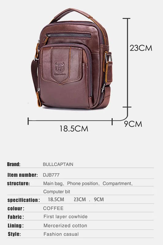 کیف دوشی چرم طبیعی مدل Shoulder Bag 26 | سیلوا چرم — تصویر ۵