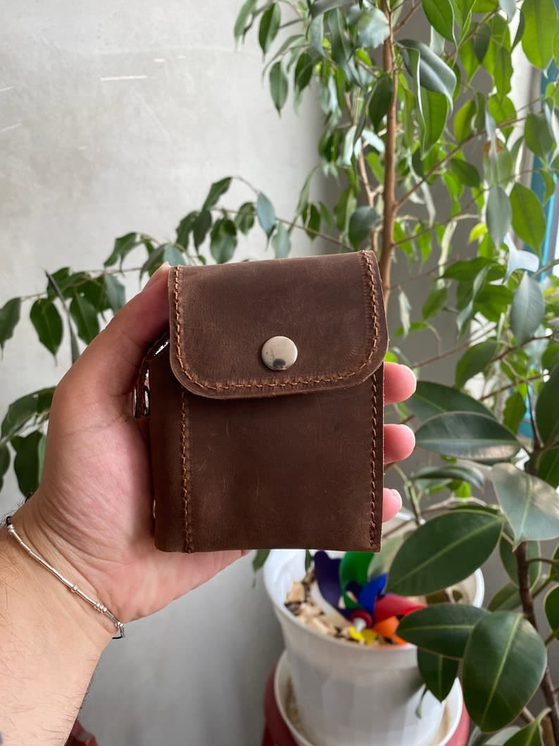 کیف سیگار چرم طبیعی مدل Cigarette Bag 26 | سیلوا چرم — تصویر ۶
