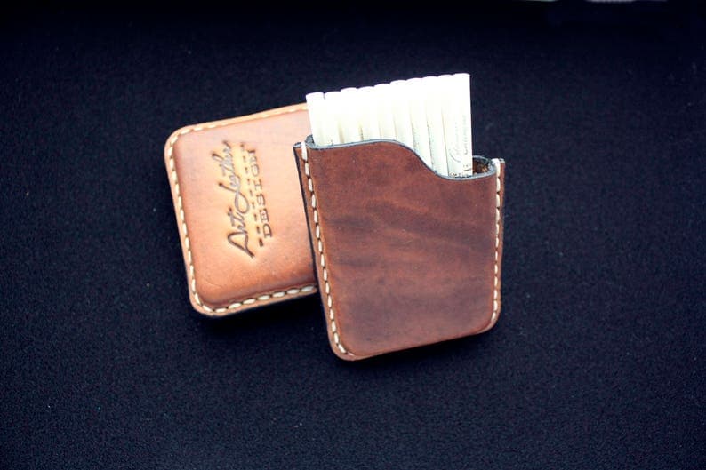 کیف سیگار چرم طبیعی مدل Cigarette Bag 13 | سیلوا چرم — تصویر ۲