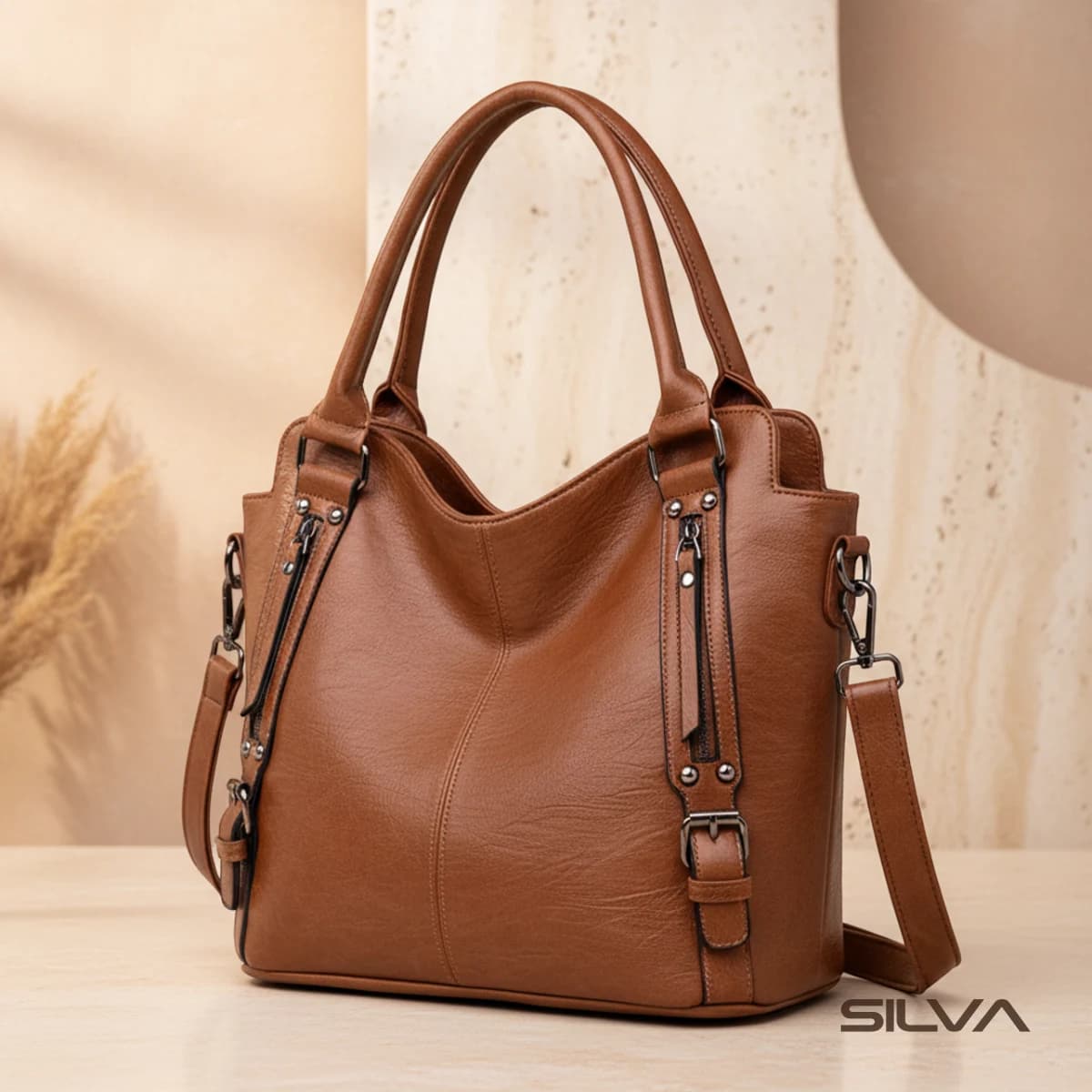 کیف دستی زنانه چرم طبیعی مدل Women’s Bag 25 | سیلوا چرم