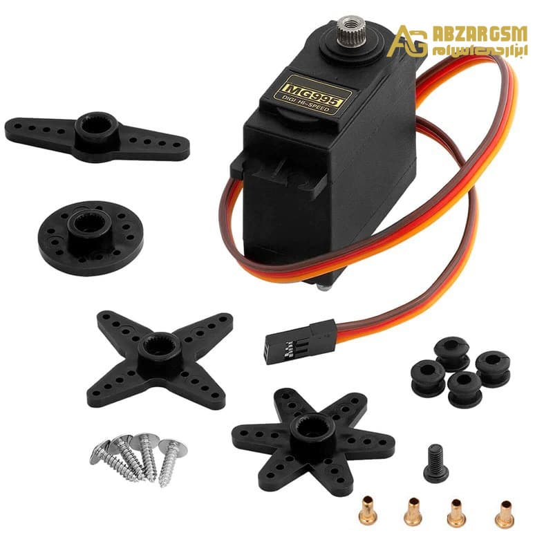 سروو موتور دنده پلاستیکی MG995 توان 13 کیلو – 180 درجه
