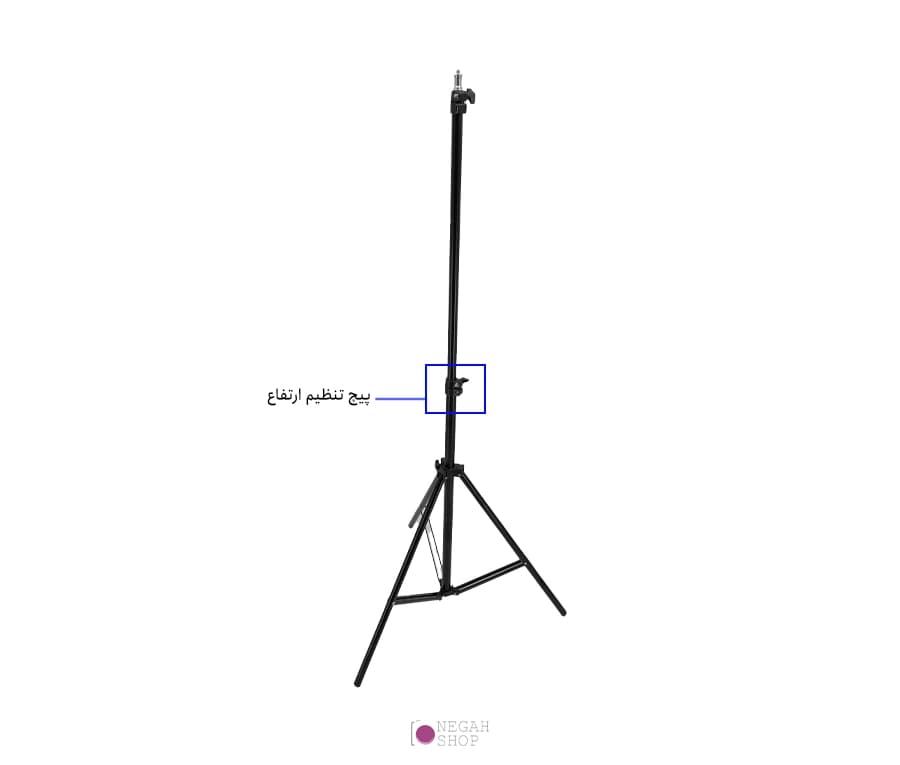 سه پایه نور زومی Zomei M1 با ارتفاع ۱۷۰ سانتیمتر — تصویر ۶