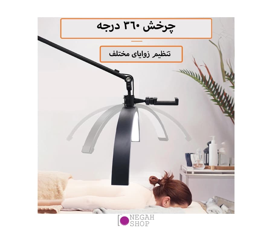 مون لایت زومی Zomei HD-M600X با پایه چرخ دار — تصویر ۳