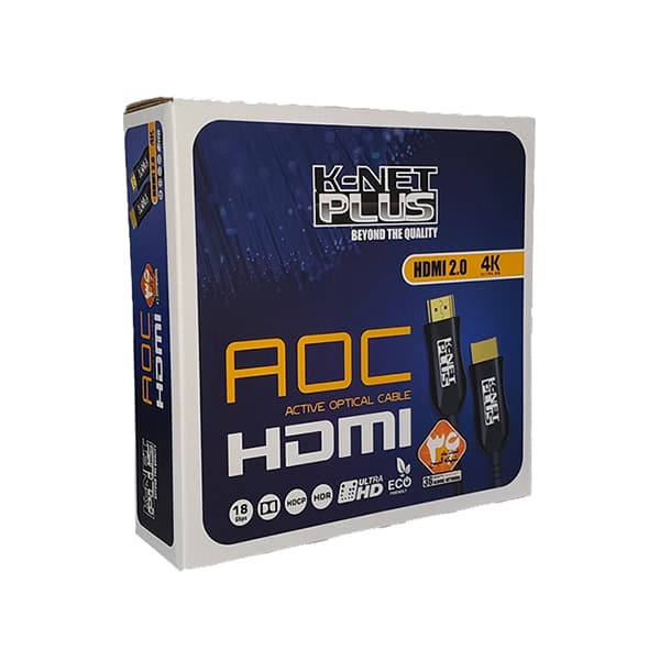 کابل HDMI 4k AOC کی نت پلاس مدل KP-CHAOC200 طول 20 متر — تصویر ۲