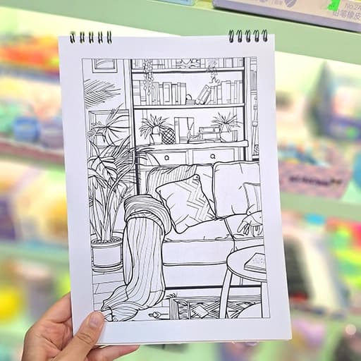 دفتر رنگ آمیزی طرح دکوراسیون — تصویر ۳