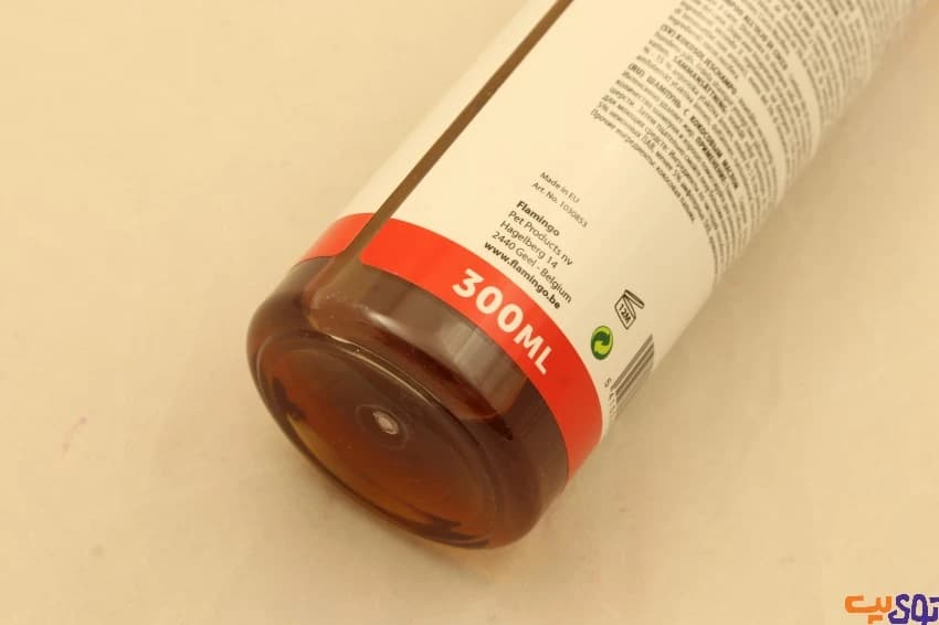 شامپو سگ با عصاره روغن نارگیل حجم 300 میلی لیتری برند فلامینگو (felamingo) — تصویر ۳