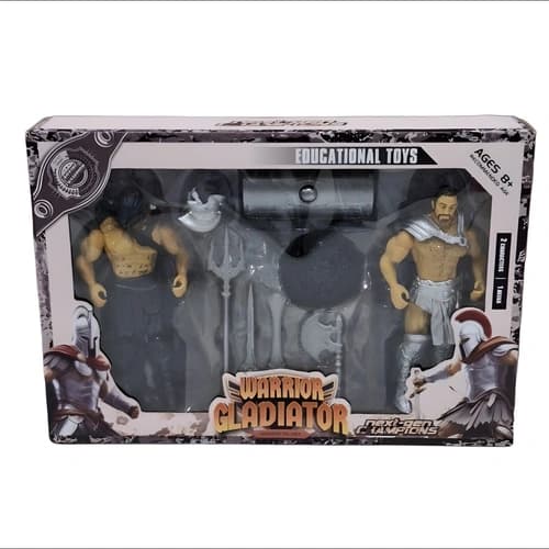 فیگور گلادیاتور Gladiator مجموعه 2 عددی با اکسسوری جعبه دار سری 1 کد 2019