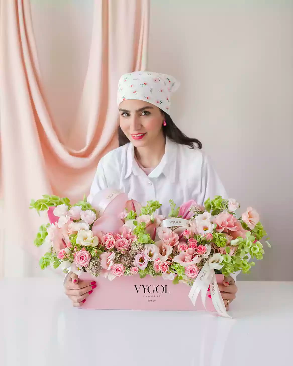 باکس گل صورتی Royal pink | ویگُل