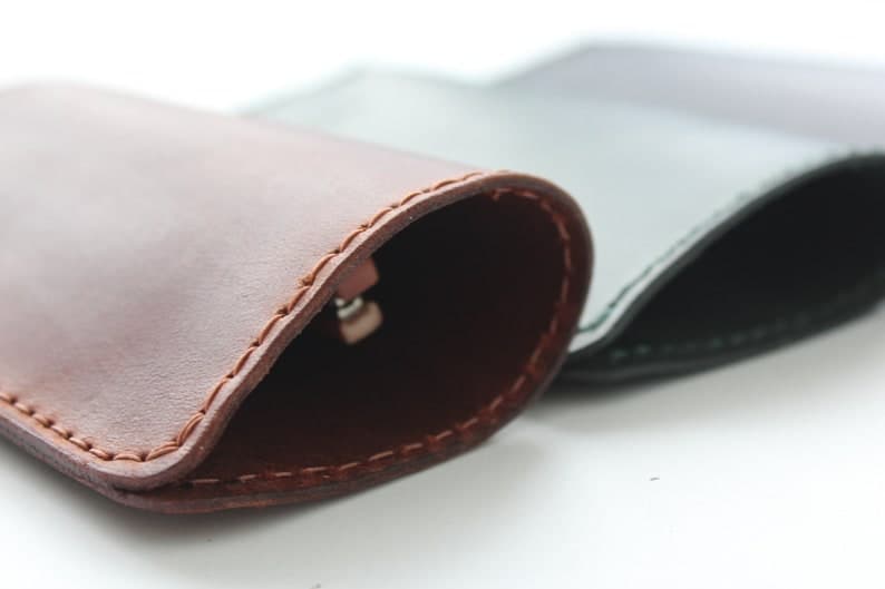 کیف عینک چرم طبیعی مدل Glass Bag 23 | سیلوا چرم — تصویر ۴