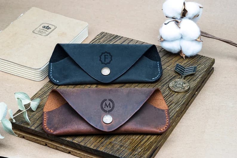 کیف عینک چرم طبیعی مدل Glass Bag 07 | سیلوا چرم — تصویر ۶