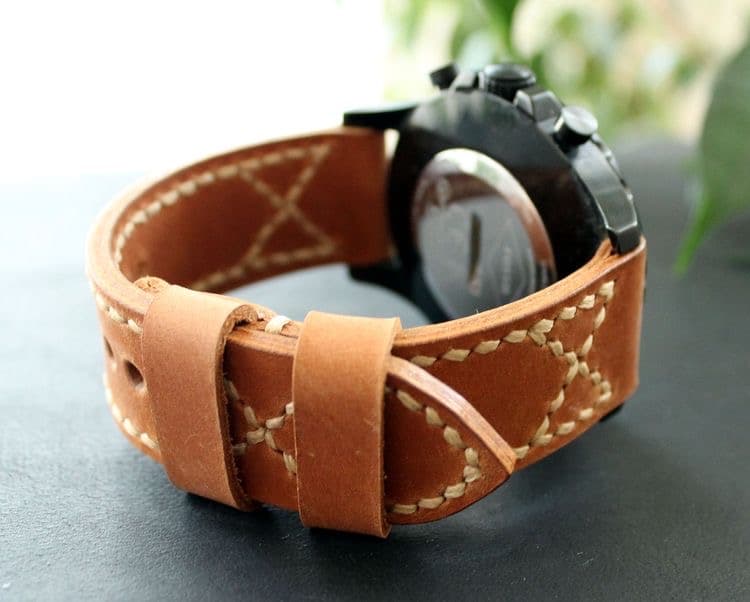 بند ساعت چرم طبیعی مدل Watch Strap 03 | سیلوا چرم — تصویر ۵