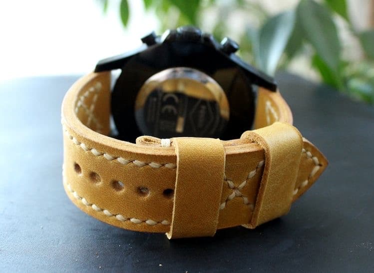 بند ساعت چرم طبیعی مدل Watch Strap 03 | سیلوا چرم — تصویر ۳