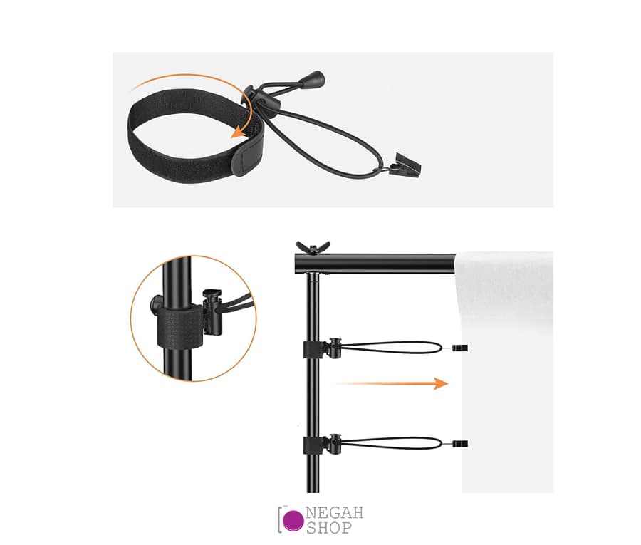 نگهدارنده فون و بکگراند Neewer NW101 28cm — تصویر ۵