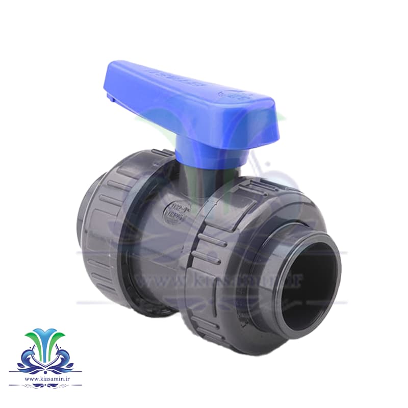 شیر توپی مهره دار چسبی upvc