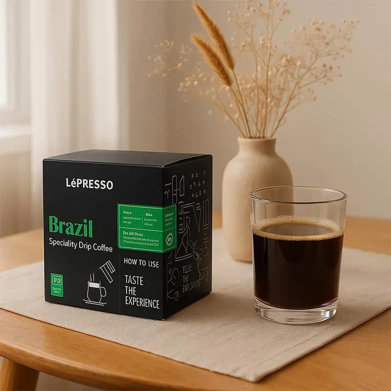 قهوه دمی لپرسو مدل LePRESSO LPCFFBRA مقدار 8 ساشه — تصویر ۲