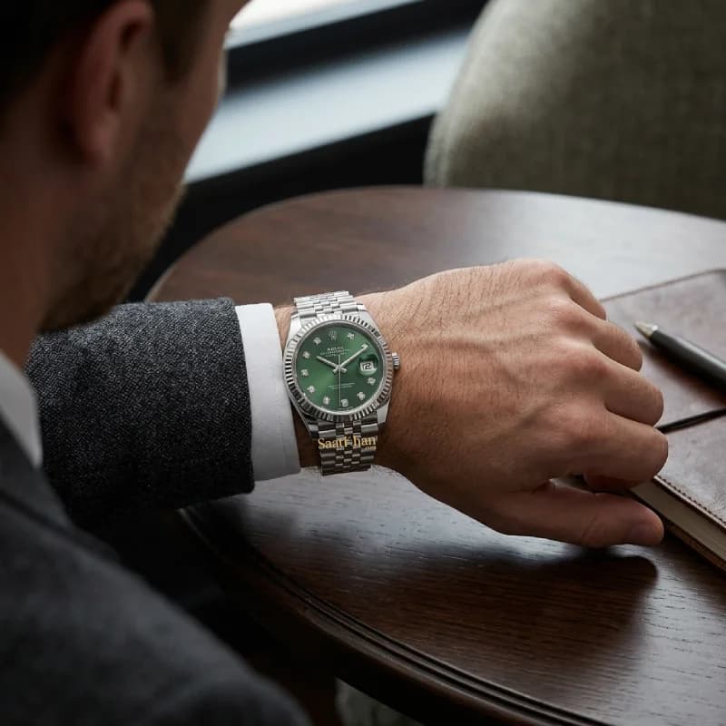 ساعت مردانه رولکس دیت جاست کوارتز ROLEX DATEJUST RM128 — تصویر ۲