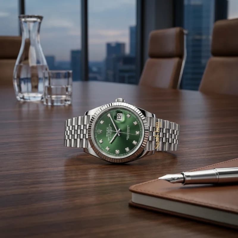 ساعت مردانه رولکس دیت جاست کوارتز ROLEX DATEJUST RM128 — تصویر ۳