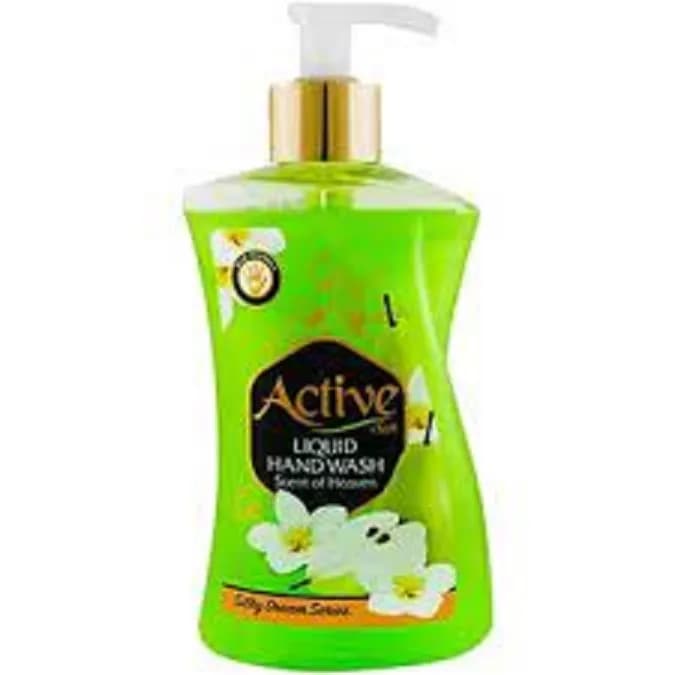 مایع دستشویی شفاف سبز اکتیو وزن 450 گرم