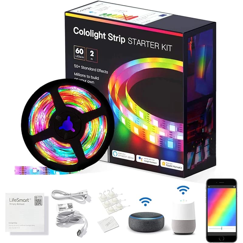 ریسه هوشمند 2 متری Cololight RGB Lighting Strip 60LEDs/M