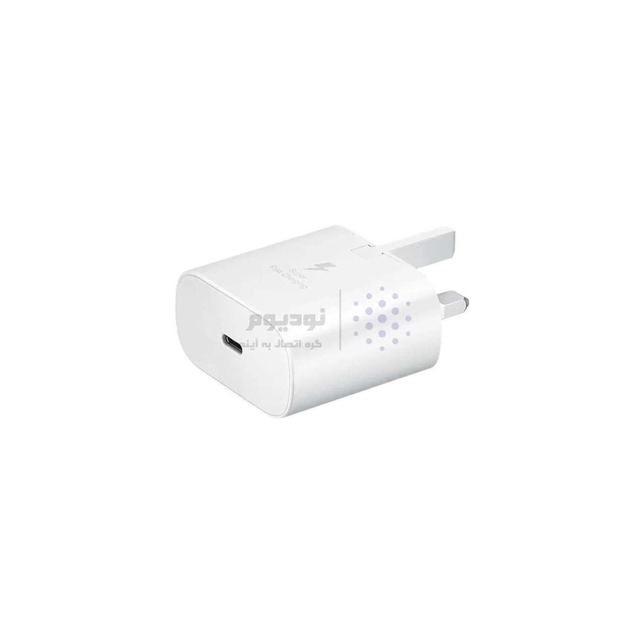 شارژر دیواری سه پین SAMSUNG 25W ch-hi+ TA800 ( فست و PD) سفید DST ( شش ماهه شرکتی) — تصویر ۲