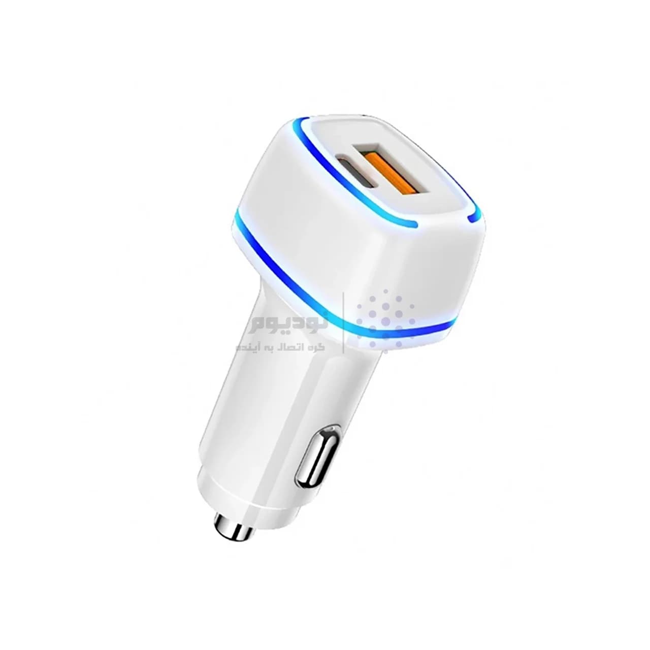 شارژر فندکی PD و فست دو پورت مدل AK-255 45W – سفید – RYL — تصویر ۲