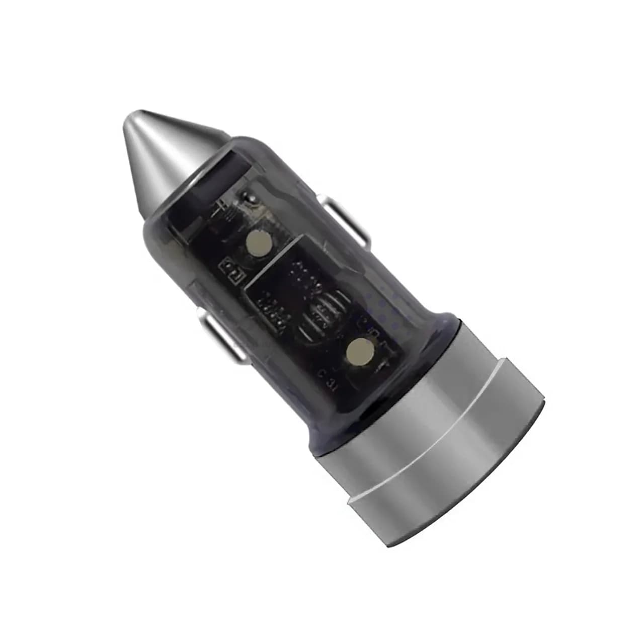 شارژر فندکی PD و فست دو پورت مدل WKN-733 55W – نقره ای مشکی – RYL — تصویر ۲
