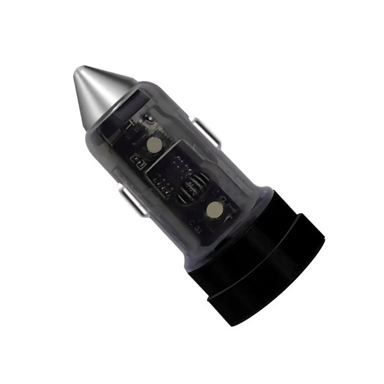 شارژر فندکی PD و فست دو پورت مدل WKN-733 55W – مشکی – RYL — تصویر ۲