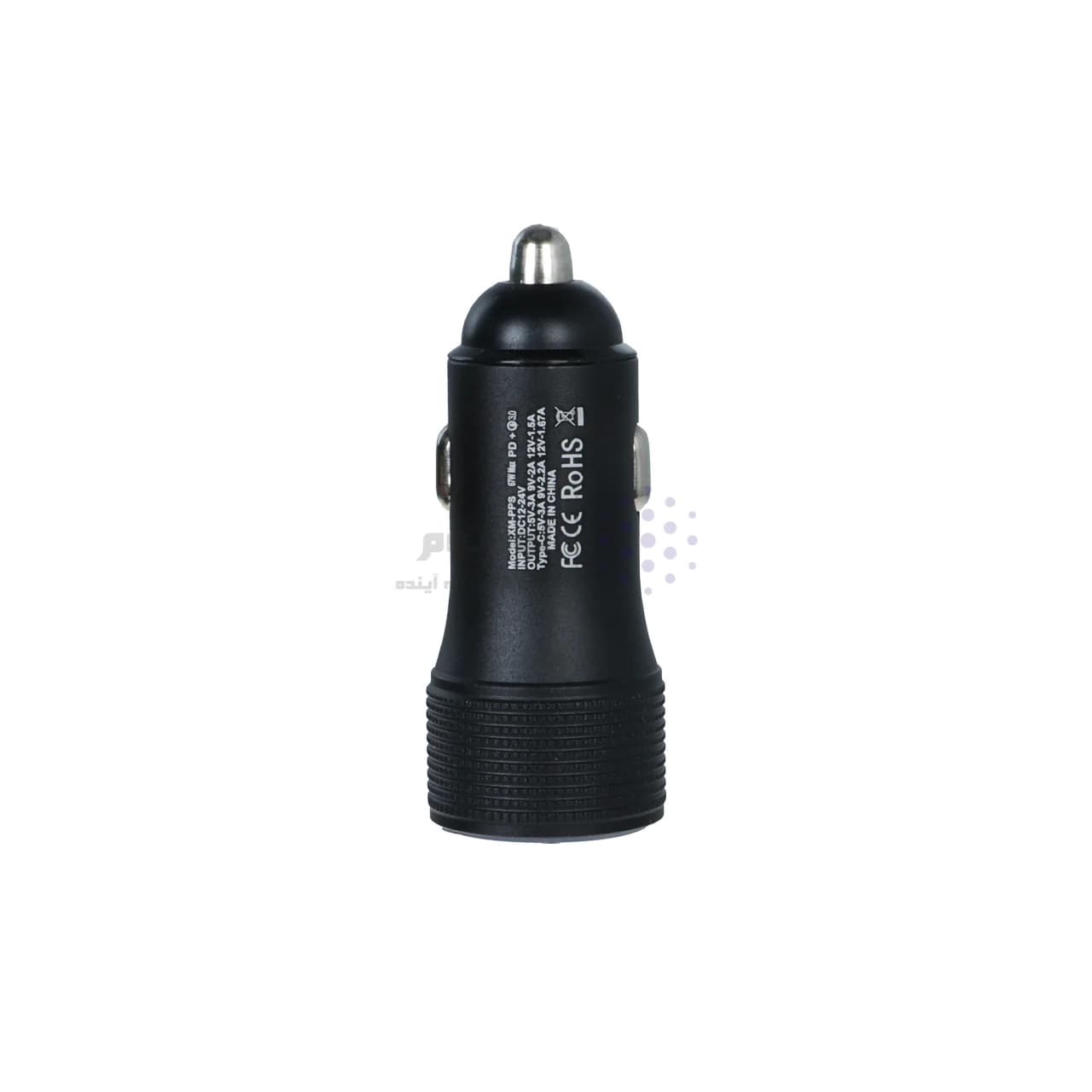 شارژر فندکی فست دو پورت Xiaomi مدل XM-PPS 67W – مشکی – YSP — تصویر ۳