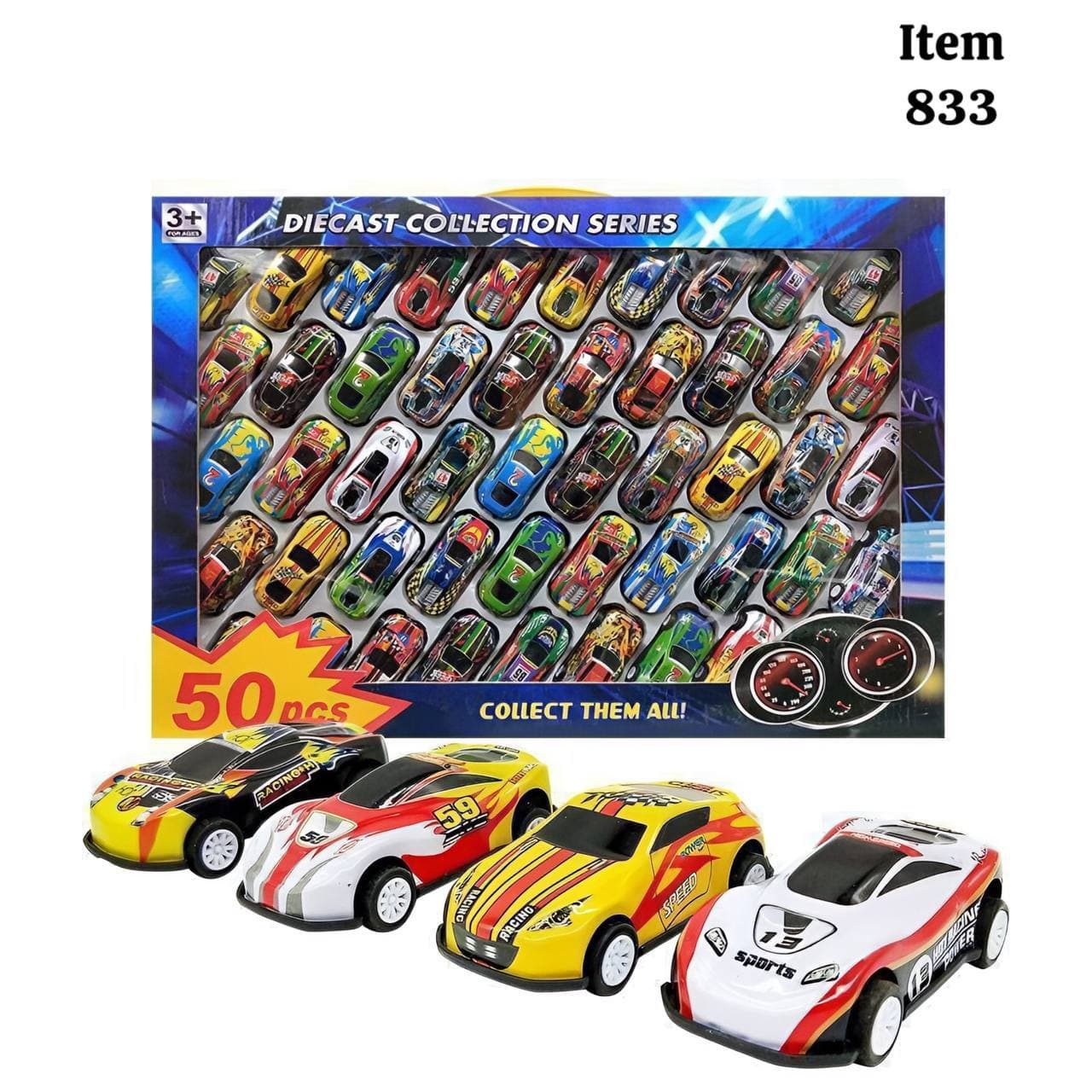 ماشین بازی مدل Racing Car Collection کد 833 AXD مجموعه 50 عددی — تصویر ۲