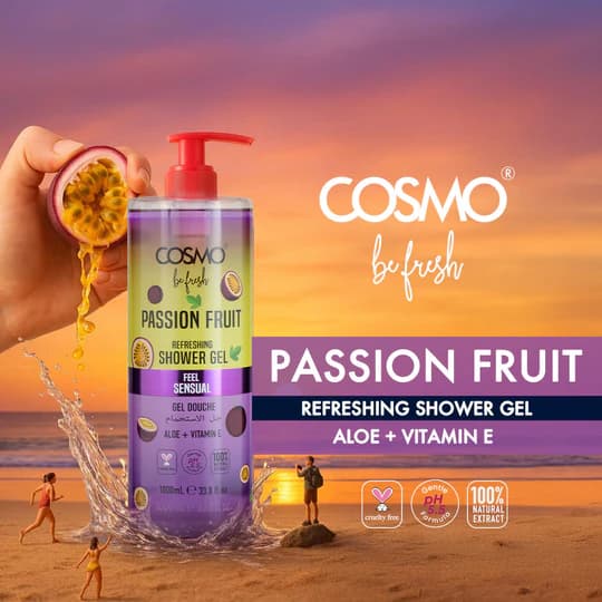 ژل حمام بدن پشن(Passion Fruit) 1000 میل کازمو مدل – Shower Gel — تصویر ۳