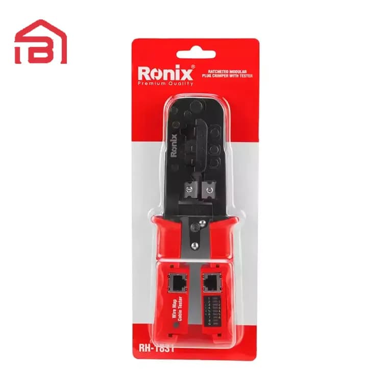 انبر سوکت زن تلفن و شبکه دارای تستر شبکه رونیکس مدلRH-1831 — تصویر ۶