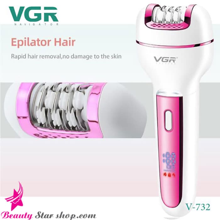 اپیلاتور (شیور بدن بانوان) 3 کاره وی جی آر مدل V-732 — تصویر ۳