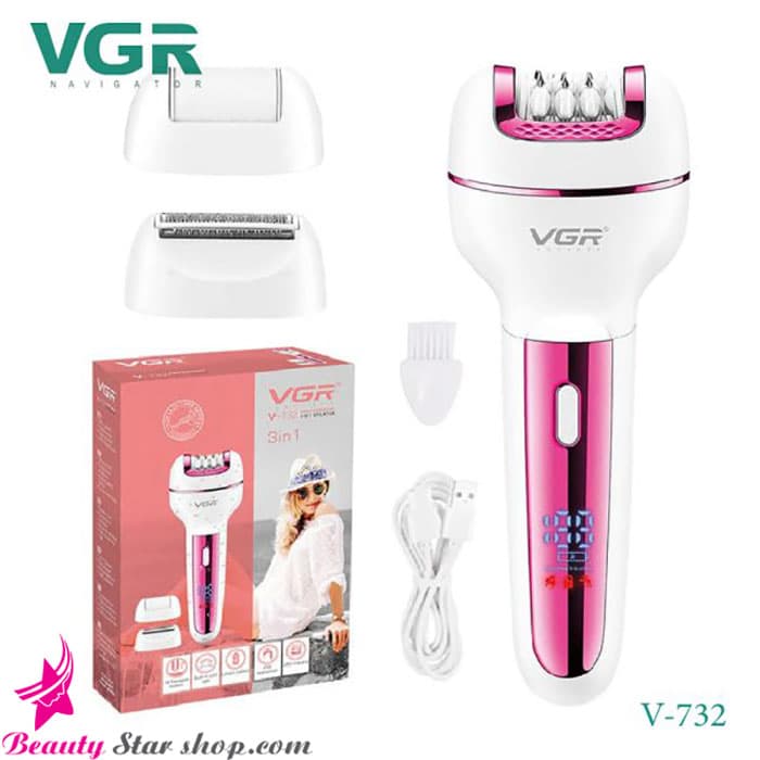 اپیلاتور (شیور بدن بانوان) 3 کاره وی جی آر مدل V-732 — تصویر ۲
